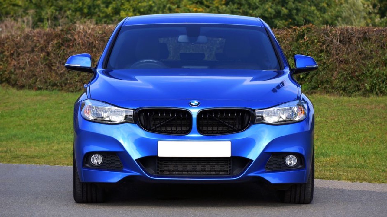 Sedan car front view