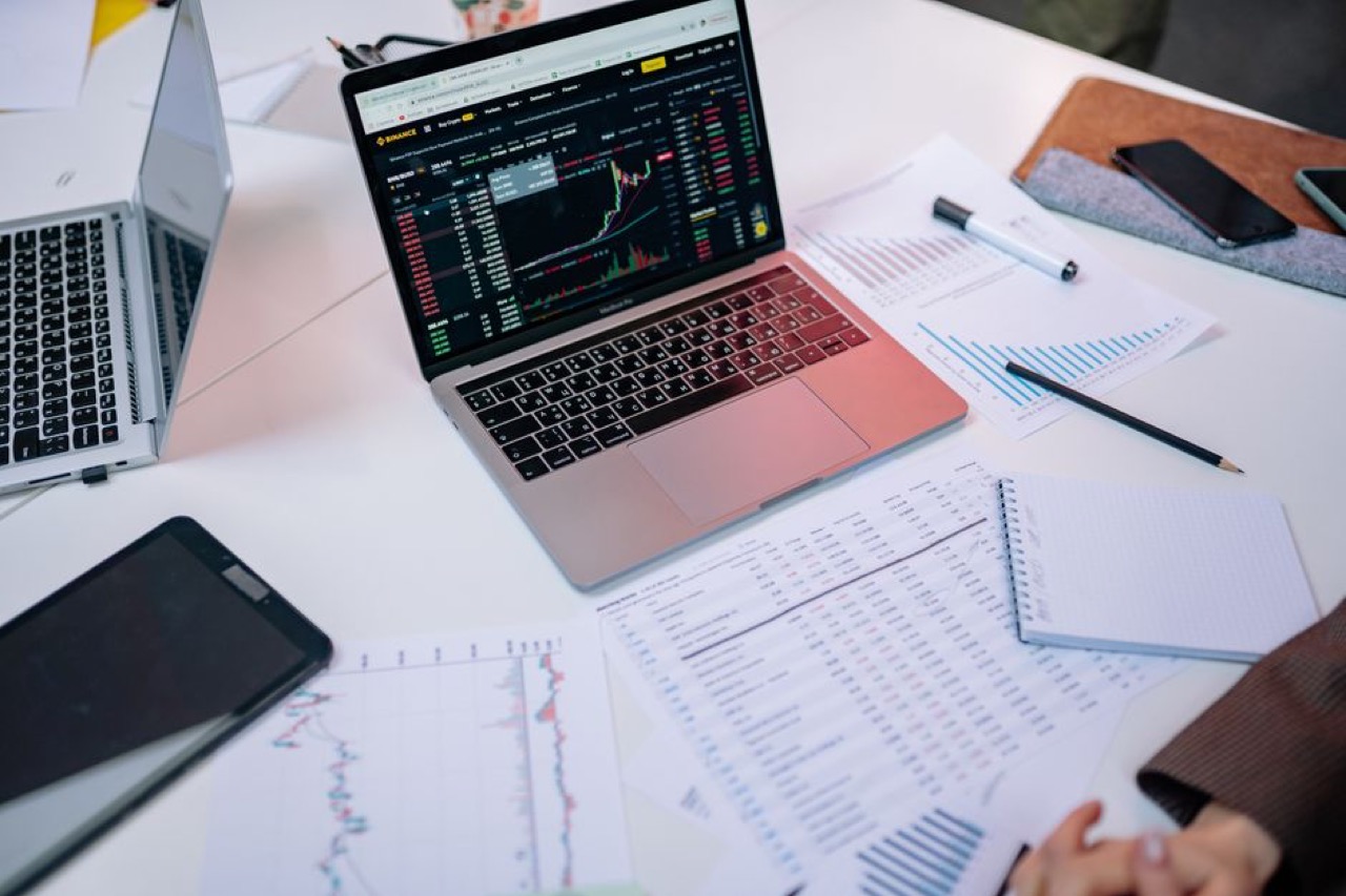 Financial planning laptop